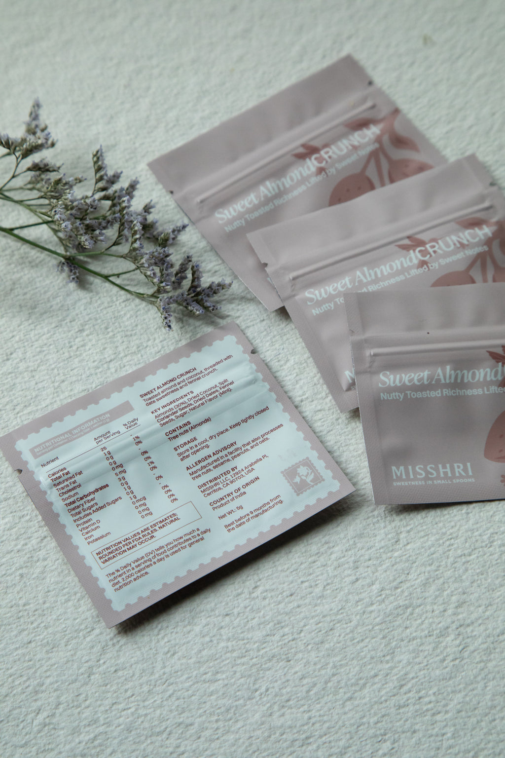 Sweet Almond Crunch Sachet - Set of 10