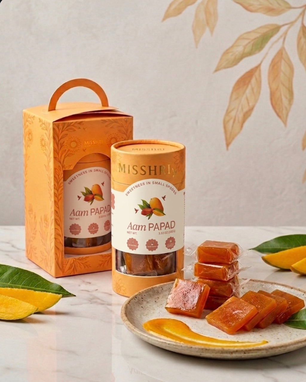 Rakhi Gift Set - Aam Papad Tube and Gift Box